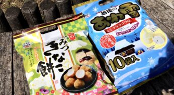 【新感覚の米菓】ふんわりしたくちどけがクセになる！杏林堂で買える 越後製菓「ふんわり名人 きなこ餅」と 新潟で見つけた新潟限定「越後のあわ雪」「越後の黒みつきなこ餅」